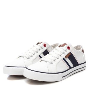 Pantofi sport bărbați Refresh – Albi cu Detalii Bleumarin, Maro și Roșii, Mărimea 42