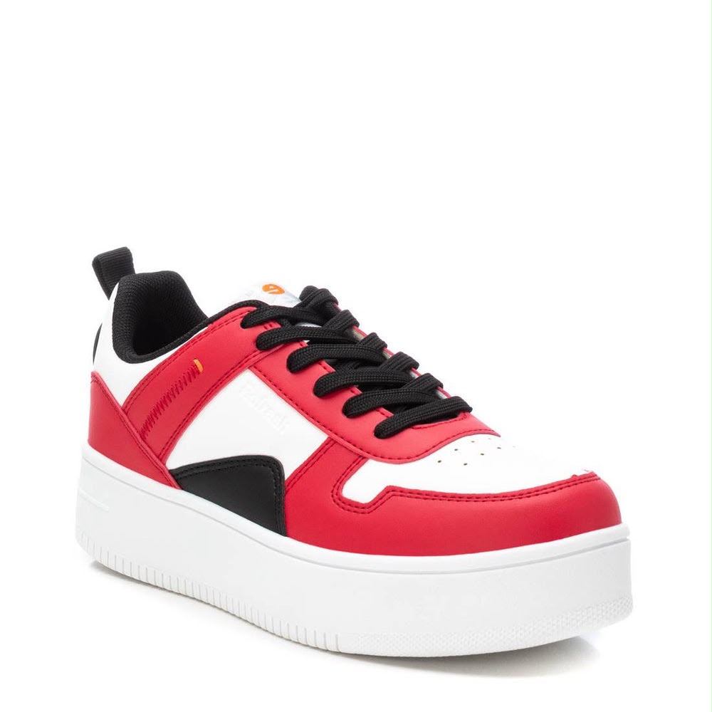 Pantofi sport damă Refresh – Roșu, Alb și Negru, Talpă Înălțată, Branț cu Spumă cu Memorie, Mărimea 39 - imagine 3