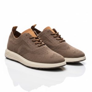 Pantofi Sport Bărbați din Material Textil – Maro sau Negru, Talpă Ușoară, Diverse Mărimi