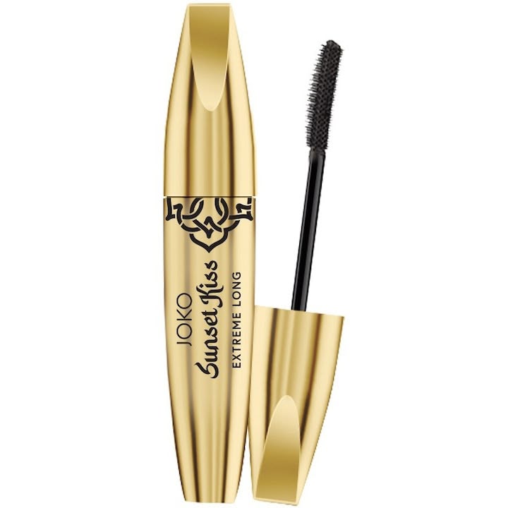 Rimel JOKO Sunset Kiss Extreme Long – Pentru Alungirea și Definirea Genelor, Negru, 12 ml